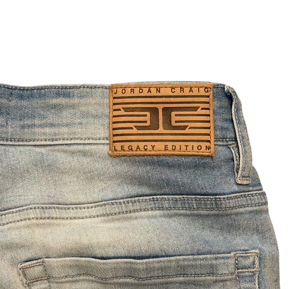 Jordan Craig Legacy Edition Sean Light Wash Slim Fit Jeans Mens 34x32 JS200 - Picture 6 of 8